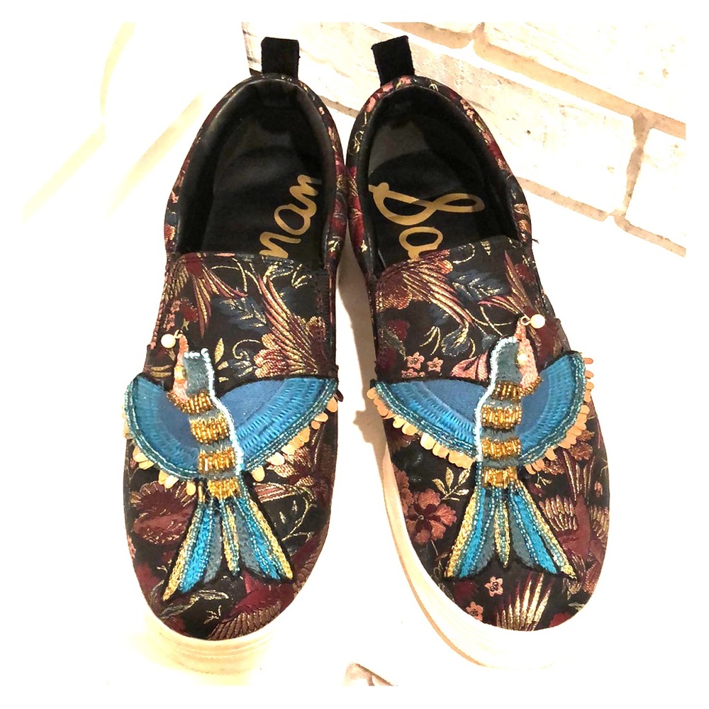 Sam Edelman Leila embellished bird sneakers